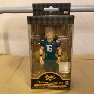 Trevor Lawrence Funko Pop Gold Vinyl Figure QB Football Jacksonville Jaguars NFL